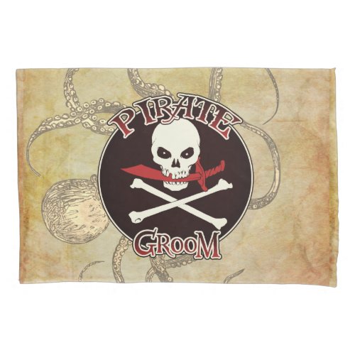 Pirate Groom Pillow Case