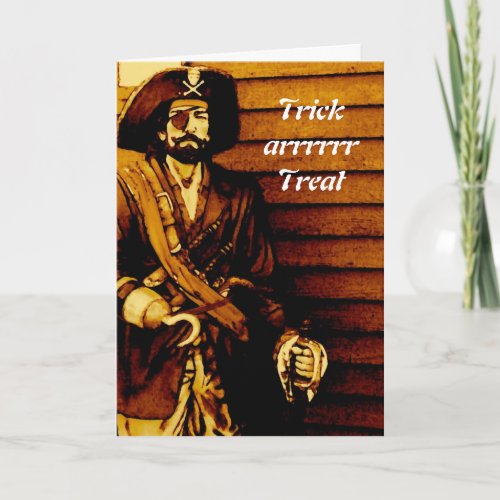 Pirate Halloween Card