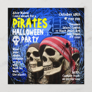Pirate Halloween Party Invitation