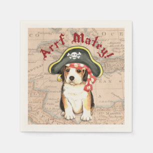 Pirate Hat Beagle Napkins