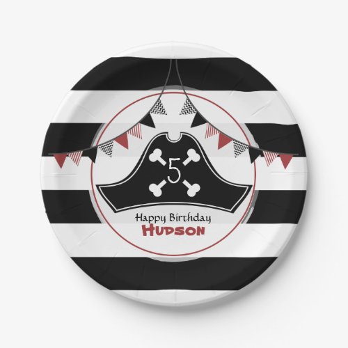 Pirate Hat Birthday Paper Plates