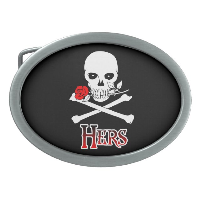 Pirate Hers Belt Buckle (Front)
