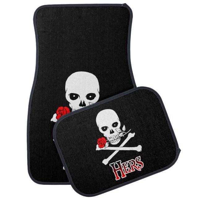 Pirate Hers Car Mat (Set)