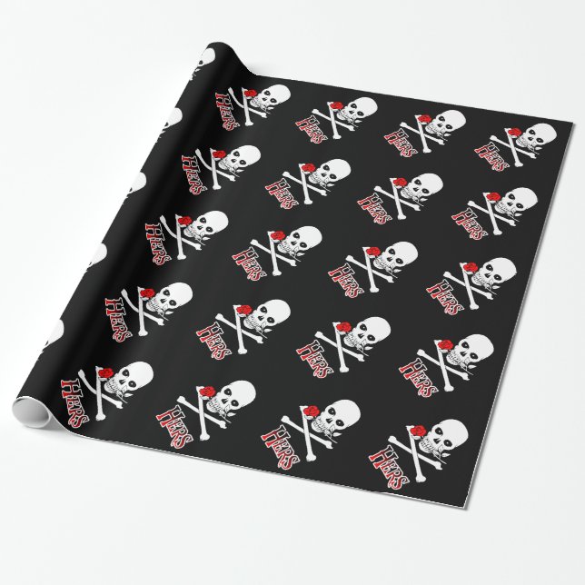 Pirate Hers Wrapping Paper (Unrolled)