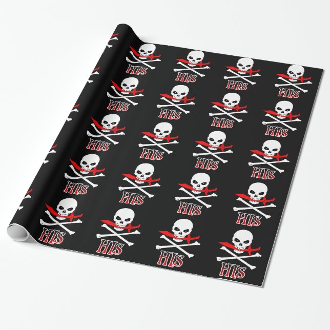 Pirate His Wrapping Paper (Unrolled)