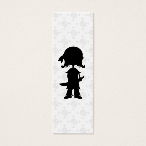 Pirate in Silhouette Bookmark Business Cards
