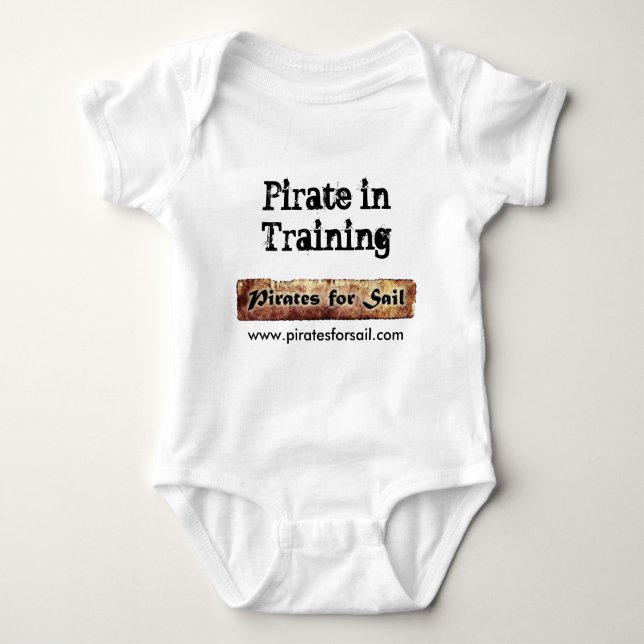 "Pirate in training Baby Bodysuit (Front)