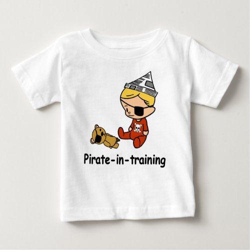 Pirate in Training baby t_shirt