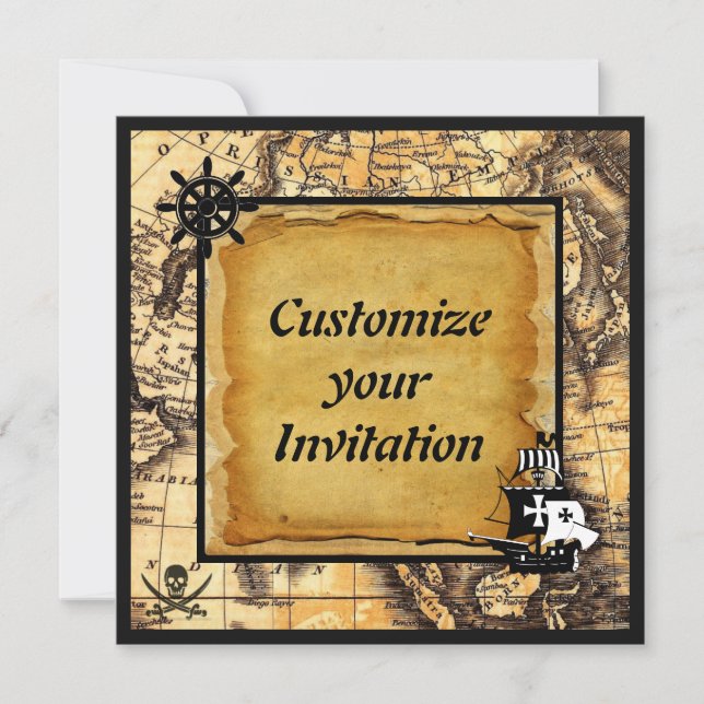 Pirate Invitations (Front)