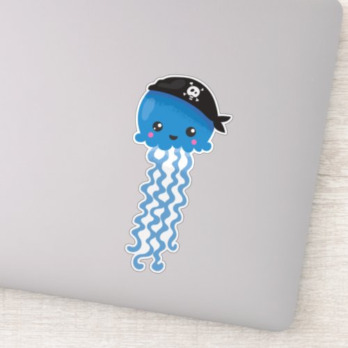 Pirate Jellyfish Cute Jellyfish Little Jellyfish Sticker