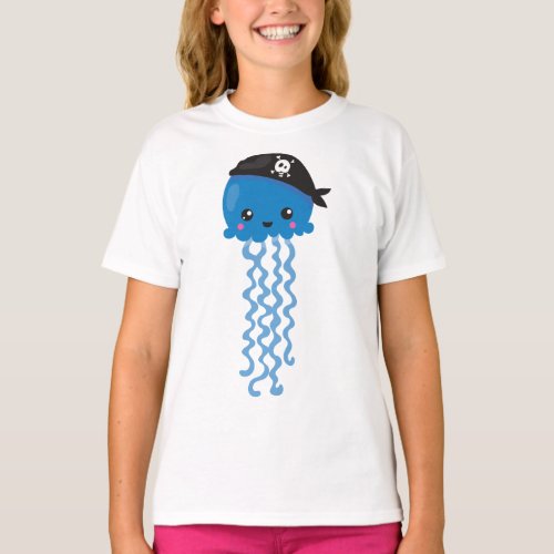 Pirate Jellyfish Cute Jellyfish Little Jellyfish T_Shirt