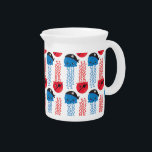 Pirate Jellyfish, Jellyfish Pattern, Sea Animals Beverage Pitcher<br><div class="desc">Cute,  fun and adorable pattern with pirate jellyfishes. Modern and trendy gift,  perfect for the pirate lover in your life.</div>