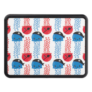Pirate Jellyfish, Jellyfish Pattern, Sea Animals Hitch Cover