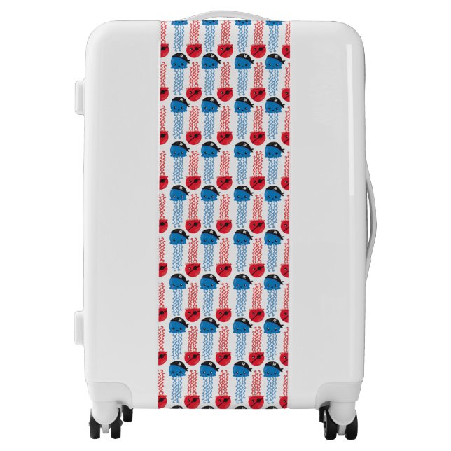 Pirate Jellyfish, Jellyfish Pattern, Sea Animals Luggage (Front)