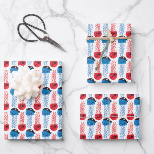 Pirate Jellyfish, Jellyfish Pattern, Sea Animals Wrapping Paper Sheets