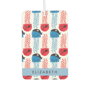 Pirate Jellyfish, Jellyfish Pattern, Your Name Air Freshener