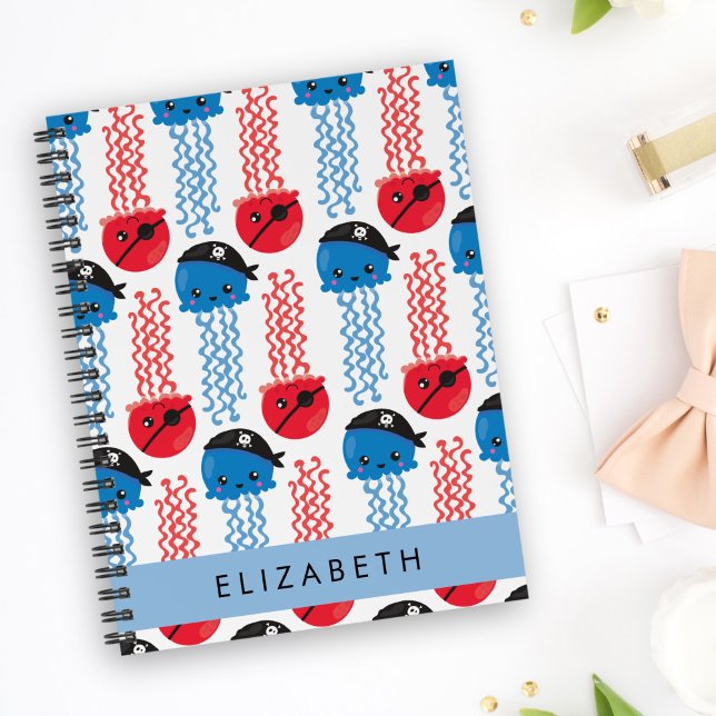 Pirate Jellyfish, Jellyfish Pattern, Your Name Planner (Creator Uploaded)