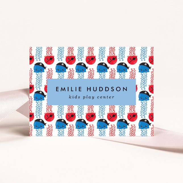 Pirate Jellyfish, Play Center, Activity Center Business Card (Creator Uploaded)