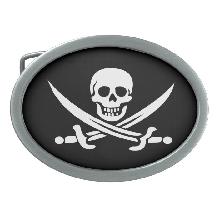 jolly roger belt buckle