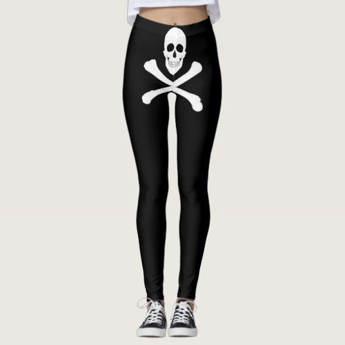 Pirate Jolly Roger Flag Leggings