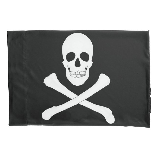 Pirate (Jolly Roger) Flag Pillow Case (Front)