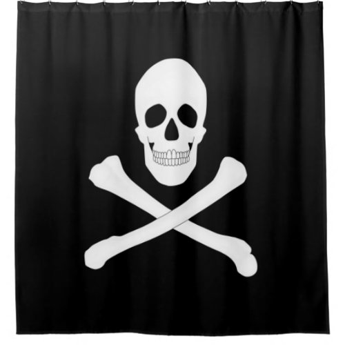 Pirate Jolly Roger Flag Shower Curtain