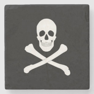 Pirate (Jolly Roger) Flag Stone Coaster