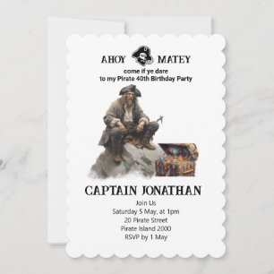 Pirate Jolly Roger Invitation