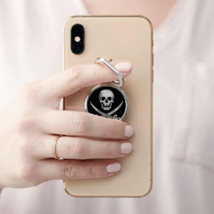 Pirate Jolly Roger Phone Ring Stand