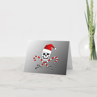 Pirate Jolly Roger Santa Christmas Card 2