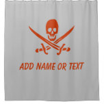 Pirate Jolly Roger Shower Curtain at Zazzle