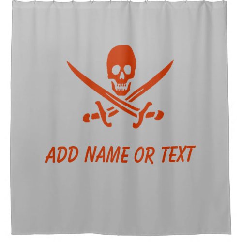Pirate Jolly Roger Shower Curtain
