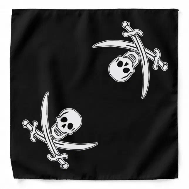 Storm&amp;Lighthouse Bandiera Pirata Con Bandana Rossa Teschio E Ossa