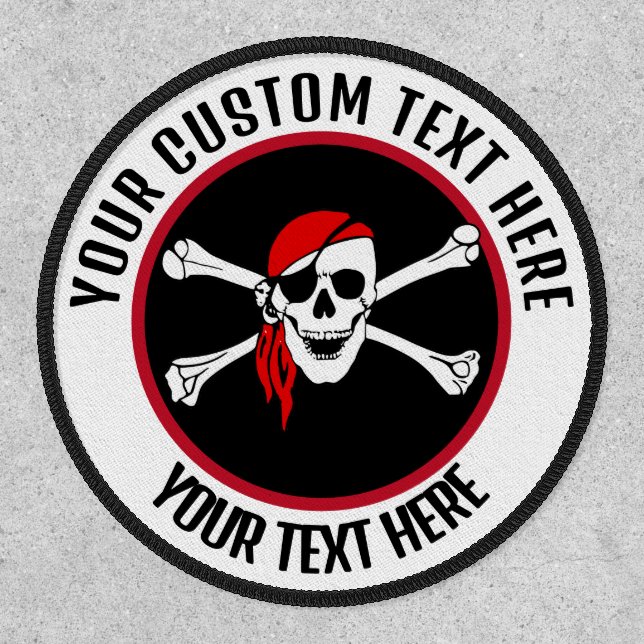 Pirate Jolly Rogers Custom Patch (Front)