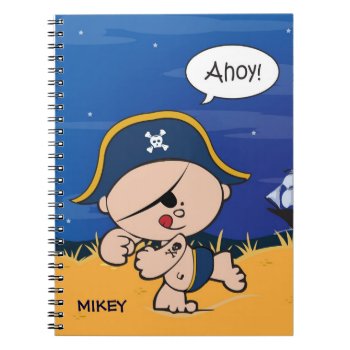 Pirate Kid Artwork Notebook by mistyqe at Zazzle