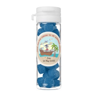 Pirate kid birthday party chewing gum favors