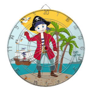 Pirate kid birthday party dart board