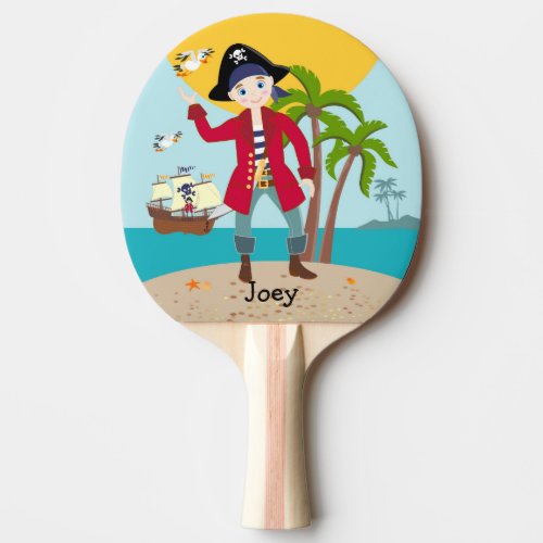 Pirate kid birthday party Ping_Pong paddle