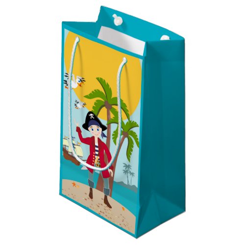 Pirate kid birthday party small gift bag