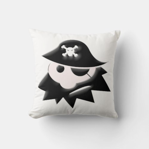 Pirate Kid Throw Pillow