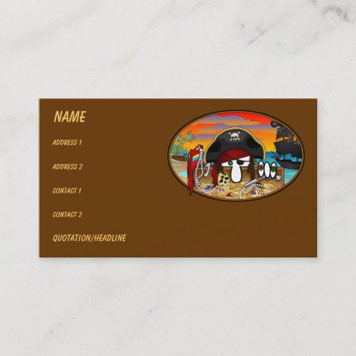 Customizable Pirate Kilroy Business Cards
