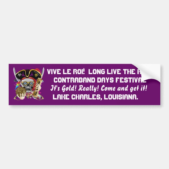 Pirate King Change text Important View Hint Bumper Stickers