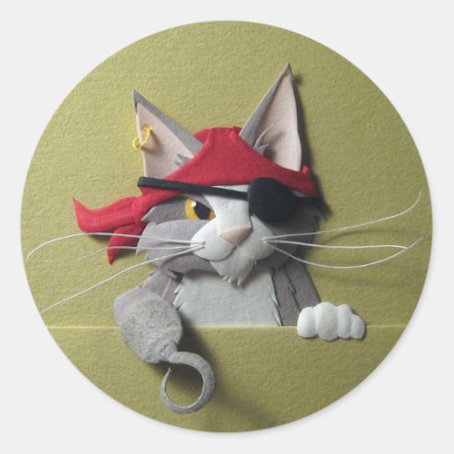 Pirate Kitten 2 Stickers