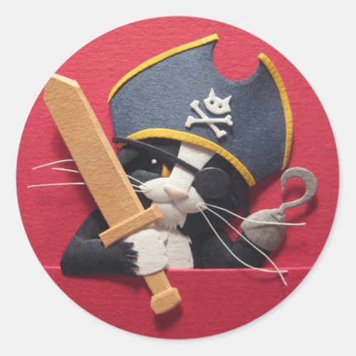 Pirate Kitten Stickers