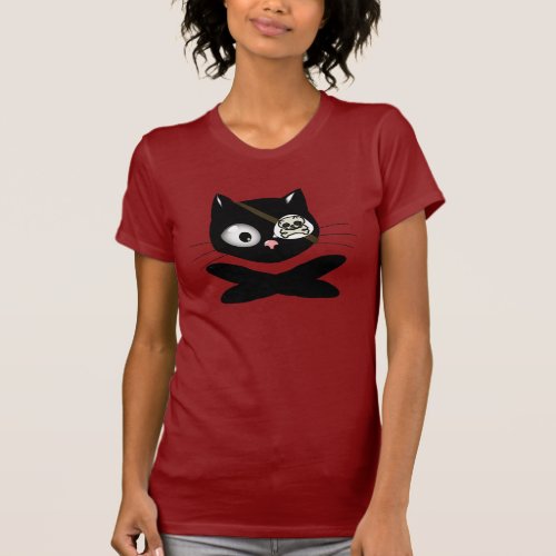 Pirate Kitty with Pink Nose TLAPD T_Shirt