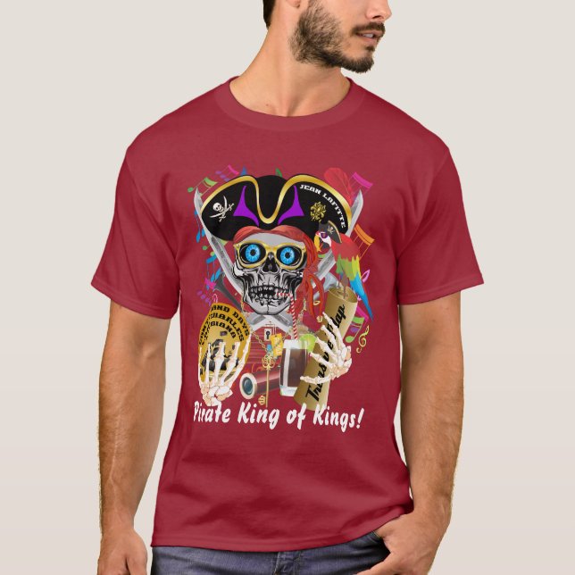 Pirate Lafitte All Styles Mens View Hints T-Shirt (Front)