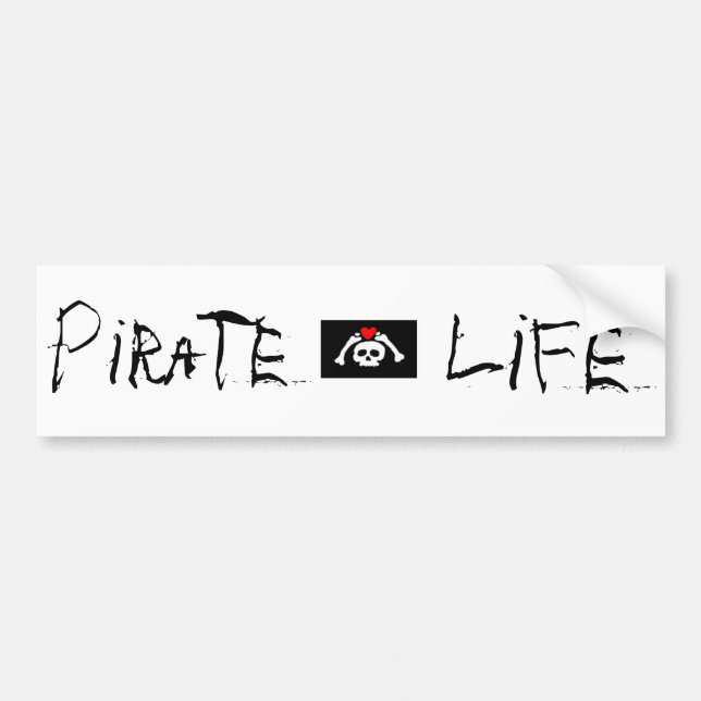 Pirate Life Bumper Sticker (Front)
