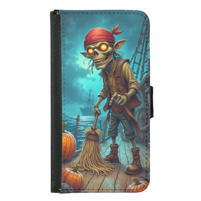 Pirate Life, Halloween, Author Natasha Us   Samsung Galaxy Wallet Case (Front)