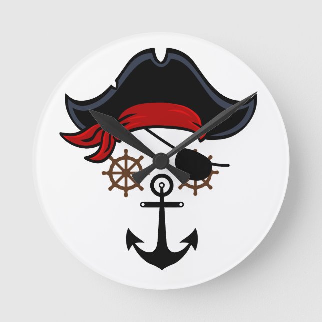 PIRATE LIFE ROUND CLOCK (Front)