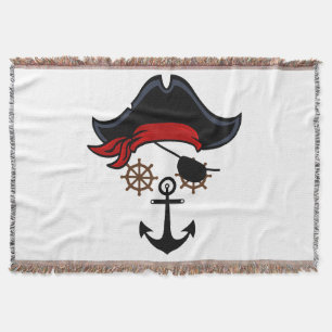 PIRATE LIFE THROW BLANKET